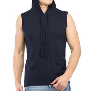 Nouveaux sweats à capuche personnalisés pour hommes, coupe ajustée, en molleton uni, manches régulières, pour la salle de sport, automne - Product Image 1