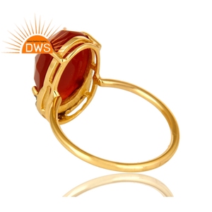 Red Onyx Gemstone Stackable Cocktail <b>CZ</b> <b>Ring</b> Jewelry Wholesaler New Design 18k Gold Plated Silver Jewelry Supplier - Product Image 3