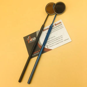 กระจกมองข้างขนมืออาชีพโลโก้ที่กําหนดเองไม่มีกระจกมองข้างขนพลาสติกกลมสําหรับต่อขนตากระจกกระเป๋าขนตาคุณภาพสูง - Product Image 1