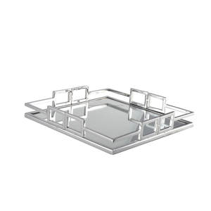 เงินโลหะตกแต่งถาดสำหรับตกแต่งบ้านและเสิร์ฟขายส่ง - Product Image 4