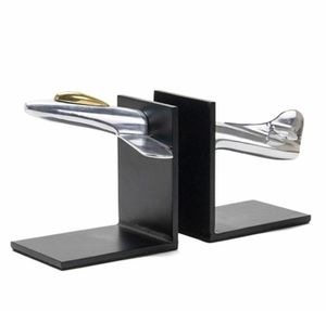 Desk Organizer Bookends Nautical Office and <b>Shelve</b> Decorative Bookends Wooden and <b>Metal</b> Bookends Customized gifts - Product Image 3