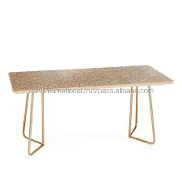 Modern Style Metal Leg Furniture Wooden Top Moroccan Table moroccan tea table cheap rectangle table