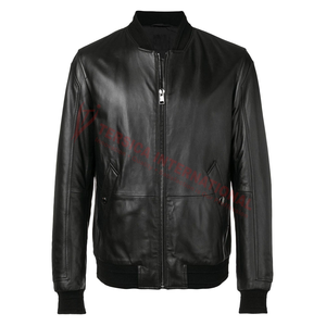 Chaqueta de cuero de vaca resistente al agua para hombre, chaqueta de cuero de color personalizado 100% - Product Image 1