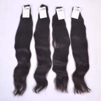 Extensions de cheveux indiens vierges bruts, super double drawn, lisses comme des baguettes, lots de cheveux humains indiens vierges bruts non traités