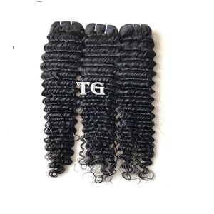 Paquete de trama de máquina peruana, cutícula sin procesar, rizada profunda alineada, para la mejor oferta de Navidad, precio al por mayor, extensión de cabello de cliente - Product Image 1