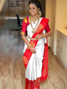 Banarasi seda Jacquard Sari blusa suave algodón señoras desgaste para fiesta diaria Festival étnico indio paquistaní ropa al por mayor - Product Image 5