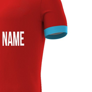 ชุดยูนิฟอร์มฟุตบอลคอวีผ้าโพลีเอสเตอร์ของผู้ชายมีสไตล์ชุดอุปกรณ์เทคนิคการตัดแบบอัตโนมัติ - Product Image 5