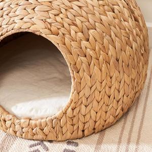 สินค้าใหม่สำหรับสัตว์เลี้ยง เตียงสัตว์เลี้ยงน่ารักจากผักตบชวา ปี 2021 - Product Image 4