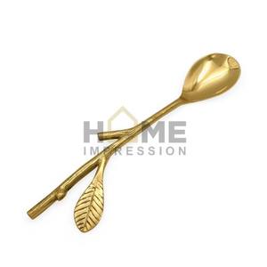 Luxury Stainless Steel Gold Spoon-Eco-Friendly <b>Disposable</b> Back to School <b>Cutlery</b> - Product Image 3