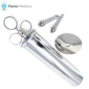 Seringue chirurgicale d'enlèvement de cire d'oreille d'instruments d'acier inoxydable vétérinaire pour le diagnostic - Product Image 3