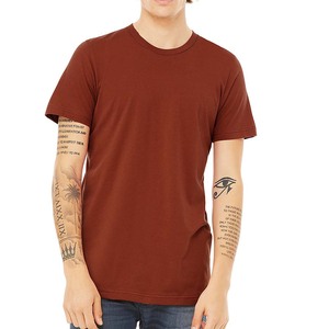 Bella + เสื้อยืดผ้าแคนวาสสำหรับทุกเพศเสื้อยืดแขนสั้นผ้าคอตตอนเสื้อยืดว่างเปล่าเสื้อยืด3001 XS-3X สีสนิมสีแดงติดโลโก้ได้ตามต้องการ - Product Image 2