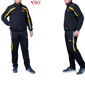 ชุดเซ็ต 2 ชิ้น เสื้อฮู้ดดี้และกางเกงขายาวสำหรับผู้ชาย ชุดลำลองแขนยาว มีกระเป๋า ทรงปกติ มีเชือกผูกเอว เหมาะสำหรับฤดูหนาว สีพื้น - Product Image 6