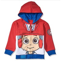 Sweat-shirts à capuche personnalisés de haute qualité pour bébés filles et enfants, imprimés de dessins animés, 100% coton molletonné, vêtements écologiques teints