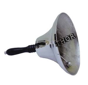 Wooden Handle Aluminum <b>Hand</b> <b>Bells</b> Brass Metal Finish School Dinner Time Model for Home Decor <b>Music</b> Theme Pub Last Metal Crafts - Product Image 5