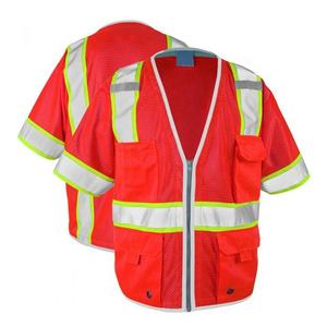 Chaleco de seguridad de alta visibilidad, parche de trabajo con bolsillo, chaleco reflectante Protector de seguridad - Product Image 1