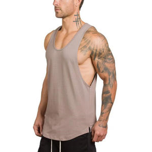 Camiseta sin mangas 100% algodón para hombre, estilo hip hop, para gimnasio, fitness, entrenamiento, deporte, correr, de secado rápido, transpirable, tejida. - Product Image 5