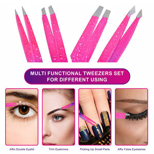 Kit de Pinzas para Pestañas de Acero Inoxidable de Alta Calidad, Marca Privada, Alto Rendimiento, Duraderas y Reutilizables con Puntas de Color en Contraste - Product Image 2