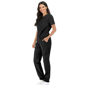 Offre Spéciale femmes clinique gommage ensembles à manches courtes soins infirmiers gommages uniformes médicaux pour médecin infirmière uniformes chauds pour les hôpitaux - Product Image 3