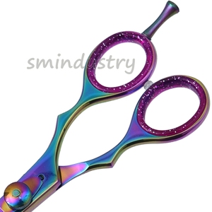Ciseaux de barbier professionnels vente en gros, 5,5 pouces, en acier inoxydable 440C, avec repose-doigt réglable (SC07) - Product Image 4