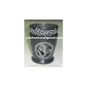 Brûleurs d'huile aromatique en pierre ollaire noire - Product Image 1