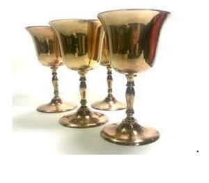Rustic Handmade Brass <b>Wine</b> <b>Goblet</b> Engraved Chalice Vintage Metal Drinking Cup Antique Style Barware Wedding Gift Decor - Product Image 4