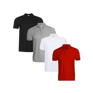 Polo de Golf de cuello alto de alta calidad para hombre, Camisas bordadas en blanco de poliéster y algodón 100%, cantidad personalizada con anti-OEM - Product Image 1