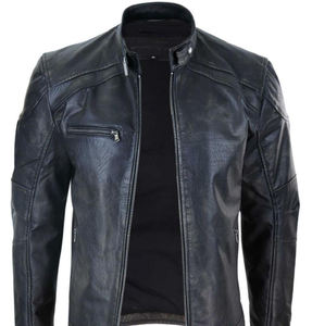 Blouson en cuir homme, de haute qualité, décontracté, design à personnaliser soi-même, pour moto - Product Image 4