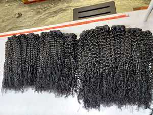 12A Kinky Curly Virgin 100% Extensions de cheveux naturels non transformés Vendeur d'usine en gros Livraison gratuite Commande d'échantillon disponible - Product Image 4