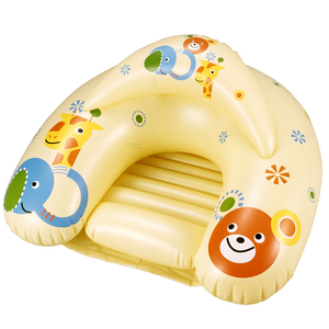 Sofá portátil para bebé con forma de animal suave y de felpa, asiento de apoyo infantil de 3 a 16 meses, cómodos rieles y protectores de rieles para recién nacidos - Product Image 1