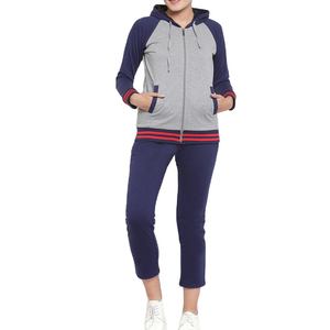 Chándal personalizado de lana con cremallera para mujer, conjunto de chándal con capucha, chándales personalizados - Product Image 1