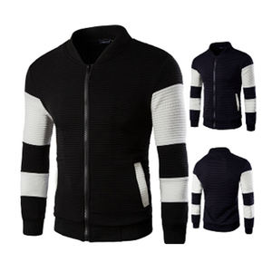 แจ็กเก็ตเบสบอลทีมโรงเรียนสีขาวมีฮู้ดสไตล์เลตเตอร์แมนแบบถักทอสำหรับฤดูหนาวขายส่ง - Product Image 6