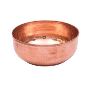 Metal Pure Copper Hammered <b>Bowl</b> Food <b>Serving</b> <b>Bowl</b> Soup <b>Bowl</b> and <b>Large</b> Size and Single Piece Low Price - Product Image 1
