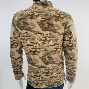 Manteau chaud de veste polaire de polyester tactique extérieure avec votre logo personnalisé et service d'OEM de marque - Product Image 2