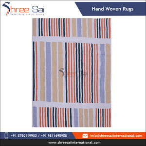 Top fournisseur offrant directement des tapis de sol tissés à la main 100% coton brodés sur mesure conçus pour un usage de bureau en Inde - Product Image 6