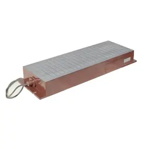 Mandril eletromagnético 1250x320mm para fixação de peças de trabalho para operações de encanamento e controle