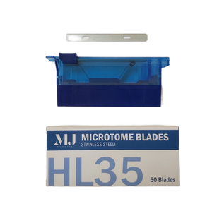 Portacuchillas para Micrótomo MJ HL35 de Acero Inoxidable con Soporte OEM Azul - Product Image 3