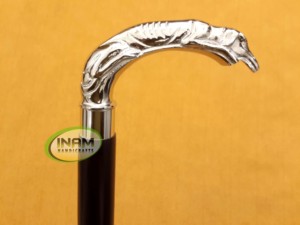 Best Quality Handmade Wooden <b>Walking</b> <b>Stick</b> with Brass Round Animal Handle / Wooden <b>Walking</b> Canes with Brass Round Animal Handle - Product Image 4