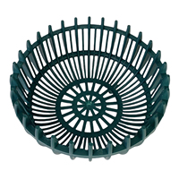 Pot rond noir Folin pour orchidées, pots en plastique PP 300x165 pour jardin, maison, pépinière GL-B30, vase à fleurs de style zen asiatique suspendu