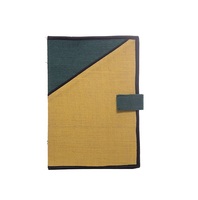 Porte-documents pliable en jute biologique, avec fermeture éclair, imprimé promotionnel, en feutre écologique, fournitures de bureau