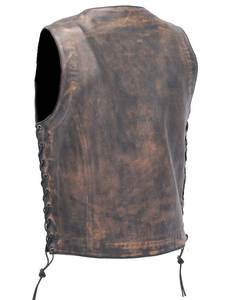 Gilet de motard en cuir pour hommes poches de transport dissimulées porte-pistolet équipement d'équitation de moto de qualité supérieure pour le confort et le style - Product Image 3