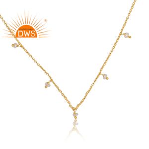 Nouveau Collier Pendentif en Argent Sterling Fin 2026 avec Zircon Blanc Naturel pour Femme - Fabricant de Bijoux - Product Image 2