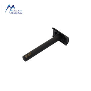 Rasoir de sécurité à double tranchant unique pour homme Pearl, réglable, avec manche en laiton et lames en acier inoxydable - Product Image 1