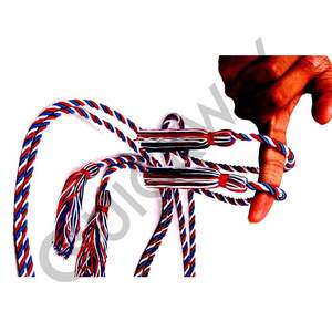 Cordon de Cincture d'Évêque Liturgique avec Glands Accessoire de Vêtement Multicolore pour Prêtres et Clergé - Product Image 3