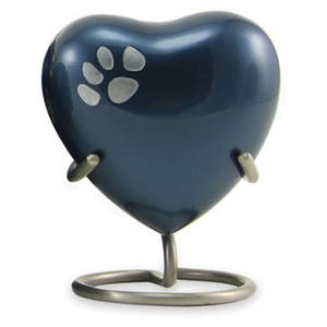 Keepsake Paw Prints Classic Heart Pewter <b>Pet</b> Cremation <b>Urn</b> - Engravable Our collection of <b>urns</b> are made with 100% brass - Product Image 5