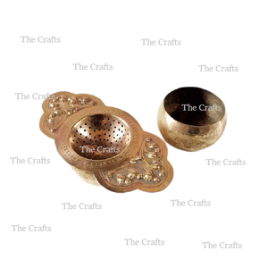 ที่กรองชาโลหะสีเงินดีไซน์คลาสสิกพร้อมเครื่องครัวที่กรองชา - Product Image 2