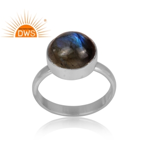 Natural <b>Labradorite</b> Gemstone Fine 925 Sterling Silver <b>Ring</b> Jewelry Handmade Fancy <b>Ring</b> Jewelry Manufacturer - Product Image 2