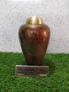 Urna de cremación moderna para cenizas, suministros funerarios, Brassworld, India - Product Image 5