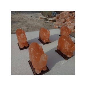 Himalayan Salt <b>Elephant</b> Carved Lamp Animal Shape Eco-Friendly Handmade Home Decoration Natural Craft Manufacturer Impex Pakistan - Product Image 4