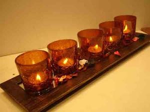 Hot Vantage moderno Metal latón antiguo 3 secciones hierro vidrio votivo portavelas moderno estilo único elegante T-Light votivo titular - Product Image 5