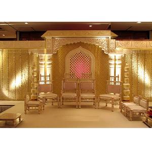 Conjunto de sillas de madera Sankheda Vidhi para boda, mandalas de boda, Sankheda - Product Image 1